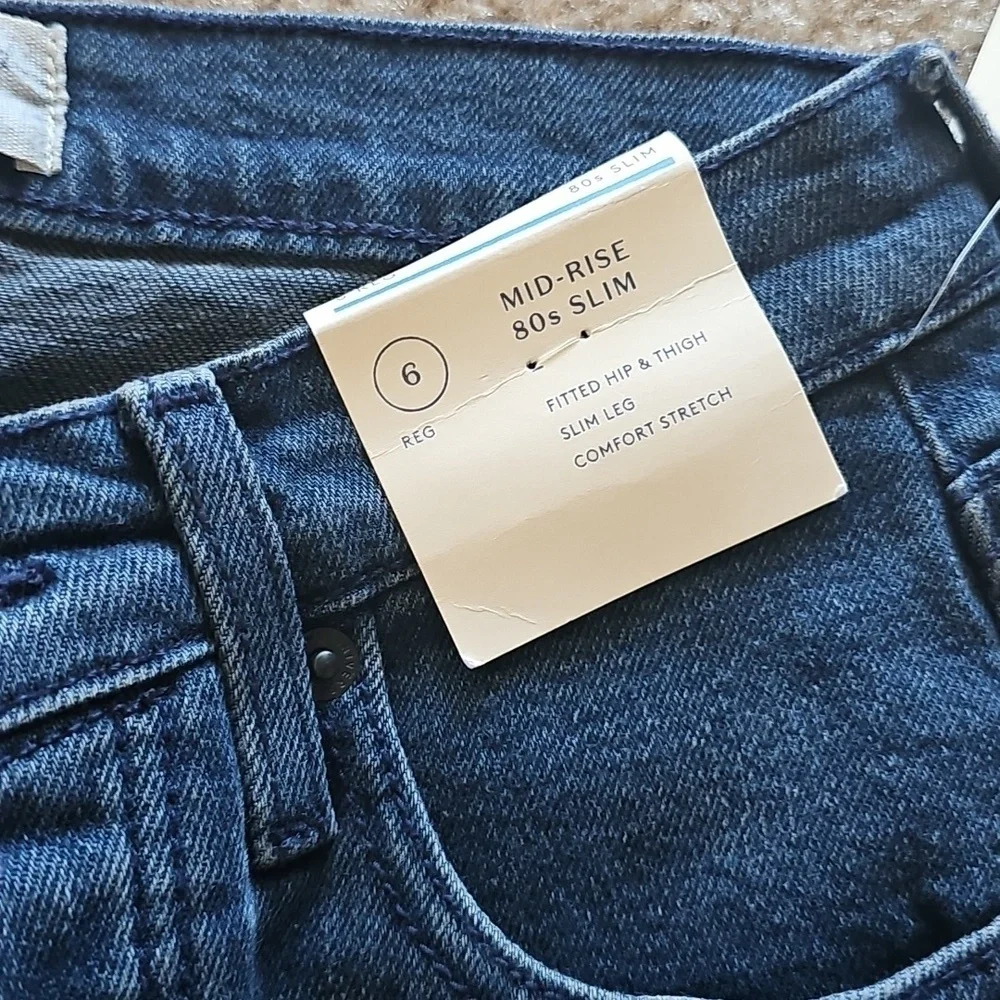 Universal Thread Womens Mid-Rise Slim Fit 80s Jeans - Size 6